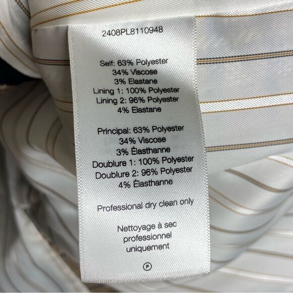 Veronica Beard Maci Plaid Dickey Blazer Tan Jacket Size 8 - Picture 12 of 14